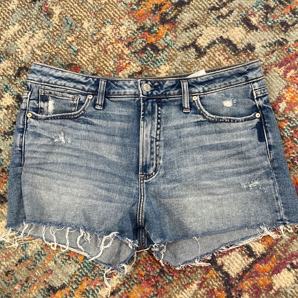 Distressed Denim Women Shorts
